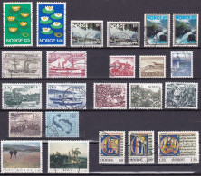 NO091B – NORVEGE - NORWAY – 1977 – FULL YEAR SET – Y&T # 693/713 USED 14,55 € - Gebruikt