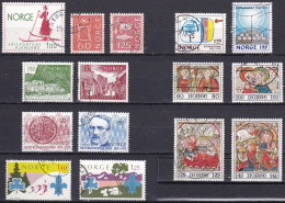 NO089 – NORVEGE - NORWAY – 1975 USED LOT – Y&T # 651-673 – CV 7,50 € - Used Stamps