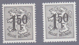 1969 Nr 1518P2 + P1** ZONDER SCHARNIER.CIJFER OP HERALDIEKE LEEUW. - 1951-1975 Leone Araldico