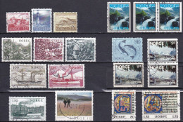 NO091 – NORVEGE - NORWAY – 1977 USED LOT – Y&T # 693-713 – CV 13,85 € - Gebruikt