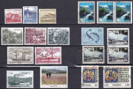 NO091 – NORVEGE - NORWAY – 1977 USED LOT – Y&T # 693-713 – CV 13,85 € - Used Stamps