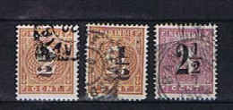 NL-Indien 1902: Michel 38 (2x) + 39 Used, Gestempelt - Niederländisch-Indien