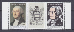 1982 Sao Tome And Principe 774-775+Tab 250 Years Of George Washington 6,00 € - George Washington