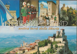 Cartolina Non Viaggiata Rupubblica Di San Marino Antica Terra Di Libertà - Saint-Marin