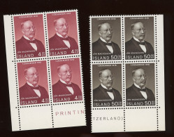 1968 ISLANDE **.indépendanc E. Yv. 379/380   Cote € 5,-x 4 - Unused Stamps