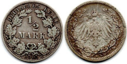 MA 29376 / Allemagne - Deutschland - Germany 1/2 Mark 1905 A TB+ - 1/2 Mark