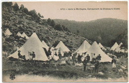 Lot De 4 Cpa Chasseurs Alpins En Manoeuvres - Verzamelingen & Kavels