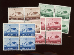 1958 ISLANDE **.siege Gouvernement.  Yv. 288/291 **  Cote € 2,50 X 4 - Neufs