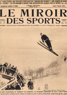 JEUX OLYMPIQUES 1924  - CHAMONIX - REVUE MIROIR DES SPORTS - 07-02-1924 - - Autres & Non Classés