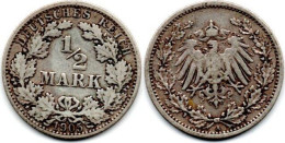 MA 29380 / Allemagne - Deutschland - Germany 1/2 Mark 1905 A TB+ - 1/2 Mark