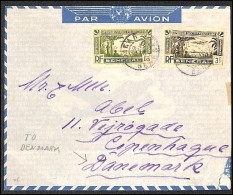 1948 Airmail From Senegal To Kopenhagen - Posta Aerea