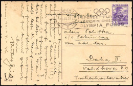 OLYMPIC GAMES 1936 - AUSTRIA WIEN 1 C 1935 - DONATE TO THE AUSTRIAN OLYMPIC FUND - MAILED POSTCARD - M - Summer 1936: Berlin