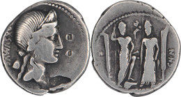 ROME - REPUBLIQUE - Denier - Egnatia - Rome Et Venus - RRC.391/3 - 17-244 - Republic (280 BC To 27 BC)