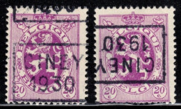 Preo's (281) "CINEY 1930"  OCVB 5875 C+D - Rollenmarken 1930-..