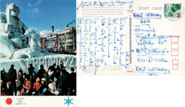 JAPAN 1972 AIRMAIL POSTCARD SENT TO WEISSIG - Storia Postale