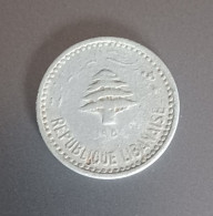 LIBAN LEBANON COIN 5 PIASTRES 1955 - Libano