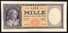 1000 LIRE Italia Medusa 20 03 1947 NATURALE Spl Piega Centrale Verticale LOTTO 2715 - 1.000 Lire