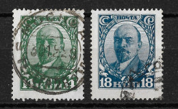 Soviet Russia USSR 1928 14K 18K Lenin. Mi 346 348/Sc 392 394. - Usati