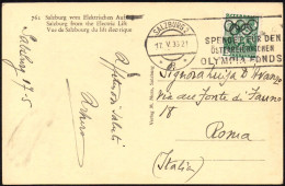 OLYMPIC GAMES 1936 - AUSTRIA SALZBURG 1936 - DONATE TO THE AUSTRIAN OLYMPIC FUND - MAILED POSTCARD - M - Verano 1936: Berlin