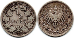 MA 29395 / Allemagne - Deutschland - Germany  1/2 Mark 1905 F TB+ - 1/2 Mark