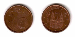 SPAIN  5 EURO CENTS 2004 (KM # 1042) #7594 - Espagne