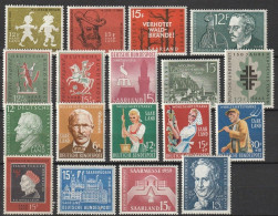 Sarre Saar 1957-58 N° 51-70 MNH ** Complet Sauf Les 2 Europa (K2) - Ongebruikt