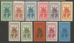 MARTINIQUE TAXE Série Complète N° 12 à 22 NEUF**  SANS CHARNIERE  / Hingeless / MNH - Segnatasse