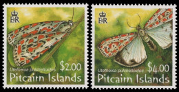 Pitcairn 2007 - Mi-Nr. 729-730 ** - MNH - Schmetterlinge / Butterfly - Pitcairn Islands