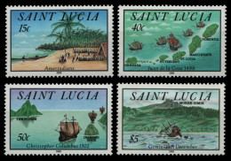 St. Lucia 1992 - Mi-Nr. 1003-1006 ** - MNH - Schiffe / Ships - St.Lucie (1979-...)