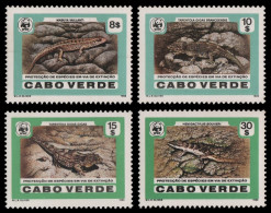Kap Verde 1986 - Mi-Nr. 500-503 ** - MNH - Reptilien / Reptiles - Cap Vert