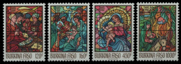 Burkina Faso 1988 - Mi-Nr. 1194-1197 ** - MNH - Weihnachten / X-mas - Burkina Faso (1984-...)