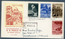 °°° Francobolli N. 1803 - Vaticano Raccomandata - Pellegrinaggio In Terra Santa °°° - Covers & Documents