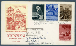 °°° Francobolli N. 1804 - Vaticano Raccomandata - Pellegrinaggio In Terra Santa °°° - Covers & Documents