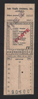 Auto Viação Aveirense Bus Ticket, Aveiro In 1985. Route From Aveiro To Forte Da Costa Nova. - Europe