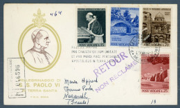 °°° Francobolli N. 1806 - Vaticano Raccomandata - Pellegrinaggio In Terra Santa °°° - Cartas & Documentos