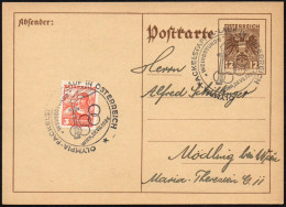 AUSTRIA WIEN 1936 - OLYMPIC TORCH RELAY IN AUSTRIA - MAILED POSTAL STATIONERY - M - Summer 1936: Berlin