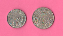 Vaticano 1999 Da 50 + 100 Lire Vatican City Papa Wojtyla Nickel Coin - Vatican