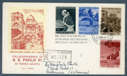 °°° Francobolli N. 1809 - Vaticano Raccomandata - Pellegrinaggio In Terra Santa °°° - Covers & Documents