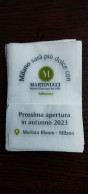 Serviette Papier Paper Napkin Tovagliolino Caffè Bar MARTINUCCI Maestri Pasticceri Dal 1950 Prov. Di Lecce - Company Logo Napkins