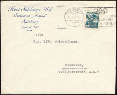 OLYMPIC GAMES 1936 - AUSTRIA SALZBURG 1935 - DONATE TO THE AUSTRIAN OLYMPIC FUND - MAILED ENVELOPE - M - Zomer 1936: Berlijn