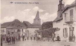 FRANCE - Le Lonzac - Place De L'eglise - Animé - Carte Postale Ancienne - Otros & Sin Clasificación