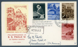 °°° Francobolli N. 1812 - Vaticano Raccomandata - Pellegrinaggio In Terra Santa °°° - Covers & Documents