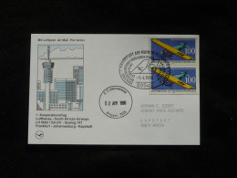 Lettre Premier Vol First Flight Cover Frankfurt -> Cape Town South Africa Boeing 747 Lufthansa 1996 - First Flight Covers