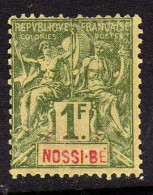 Nossi-Be - 1894 -  1 F.. Type Groupe -  Neuf Sans Gomme - Nuevos