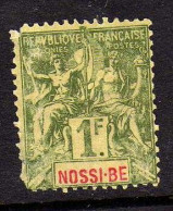 Nossi-Be - 1894 -  1 F.. Type Groupe -  Neuf Sans Gomme - Unused Stamps
