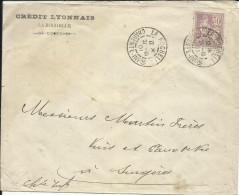 FRANCE , 30 Cts , MOUCHON , 1901 , Perforé " CL " ( Crédit Lyonnais ) , N° YT  115 , µ - Storia Postale