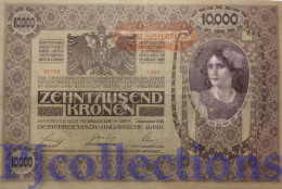 AUSTRIA 10000 KRONEN 1918 PICK 65 VF LARGE SIZE - Oesterreich