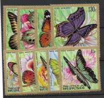 Burundi Butterfly Airmails Set Mnh ** 42 Euros 1968 - Unused Stamps