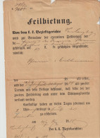 1 Altes Schreiben - 21.7.1888 - Laut Abbildung - Das Papier Geht über Die Scanerfläche Hinaus - Other & Unclassified