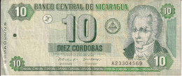 BILLETE DE NICARAGUA DE 10 CORDOBAS DEL AÑO 2002 (BANK NOTE) - Nicaragua